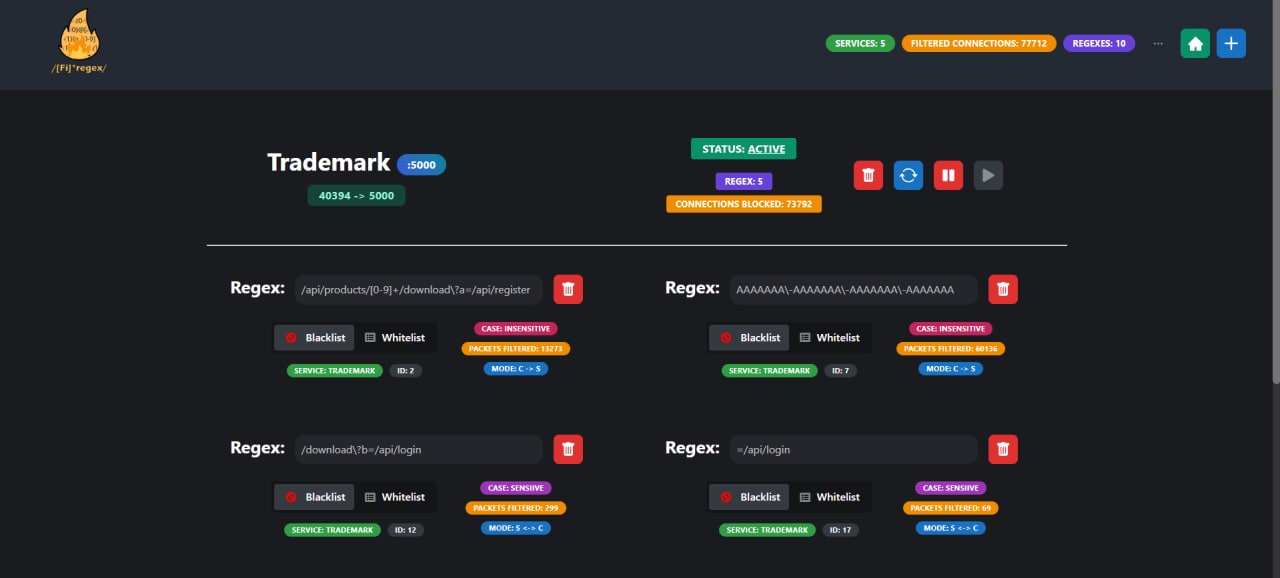 Firegex Frontend